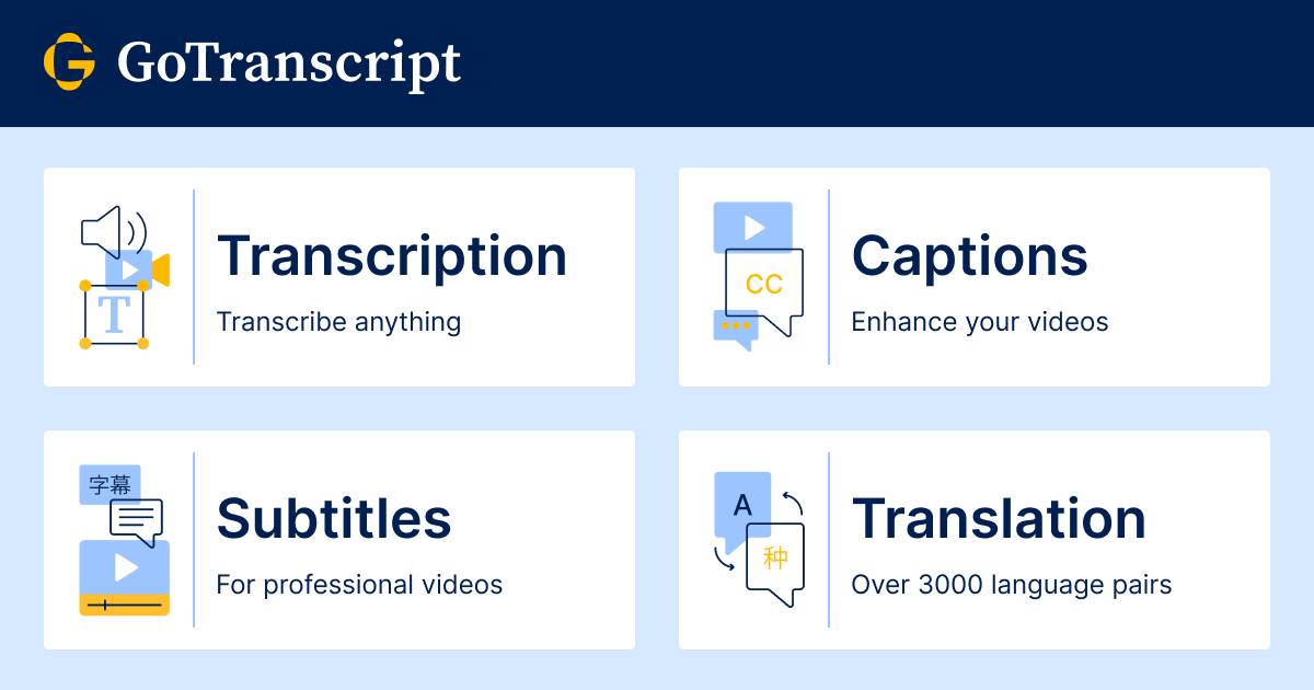 GoTranscript logo